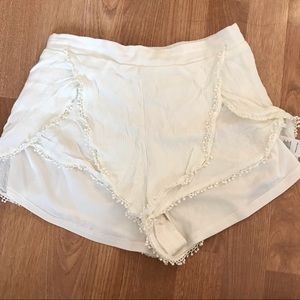 Lush White Shorts